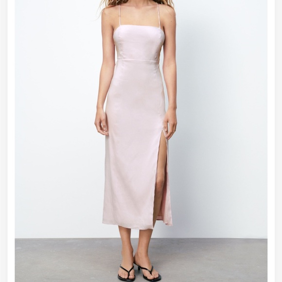 ZARA LINEN BLEND DRESS - Picture 10 of 15